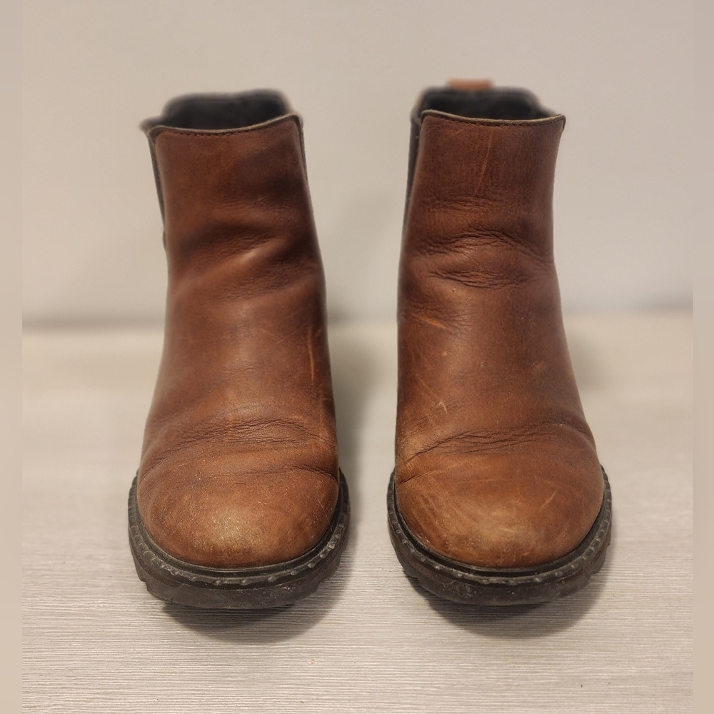 Sorel Women's Tan Leather Ankle Boots - Picture 4 of 4
